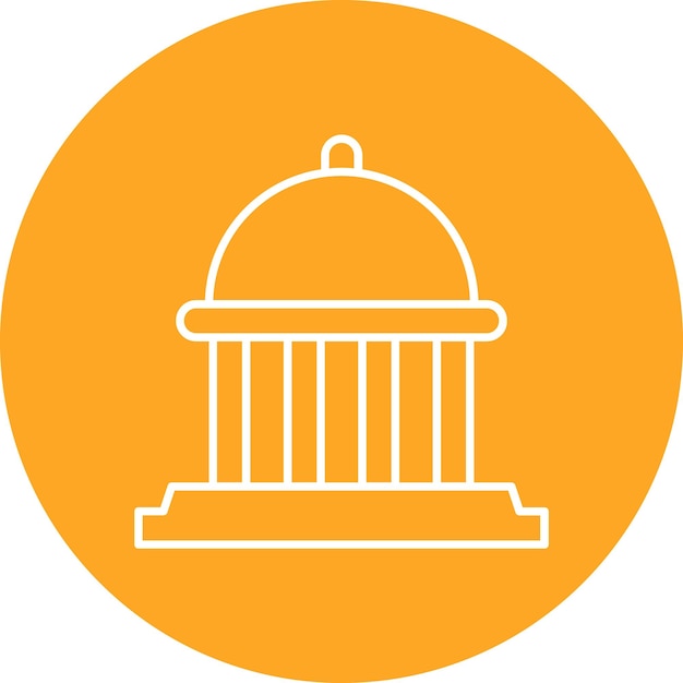 Estilo de ilustración vectorial del Capitolio