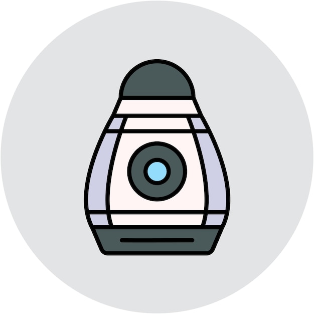 Estilo de ilustración vectorial de la cápsula espacial