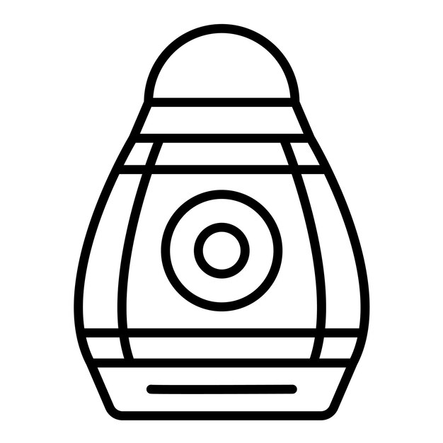 Estilo de ilustración vectorial de la cápsula espacial