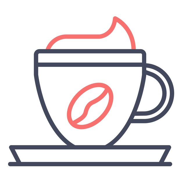Estilo de ilustración vectorial de Capuchino