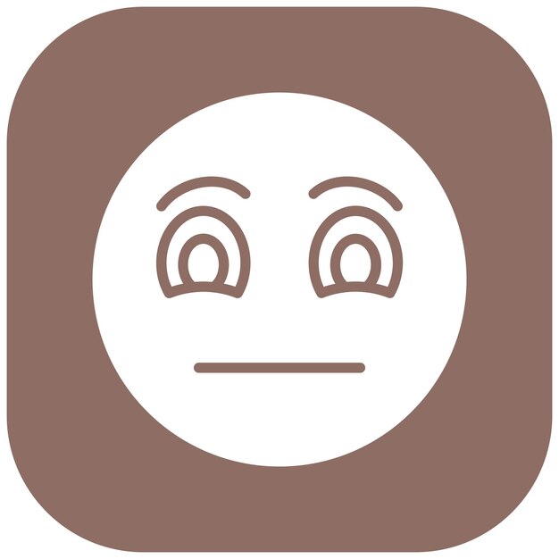 Estilo de ilustración vectorial de la cara sin expresión