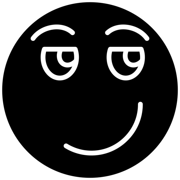 Estilo de ilustración vectorial de la cara sonriente