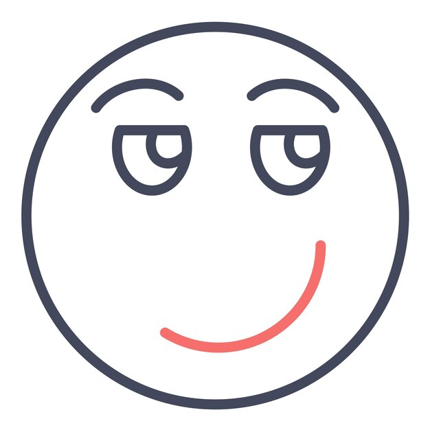 Estilo de ilustración vectorial de la cara sonriente