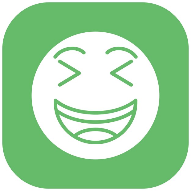 Estilo de ilustración vectorial de la cara sonriente