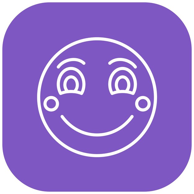 Estilo de ilustración vectorial de la cara sonriente