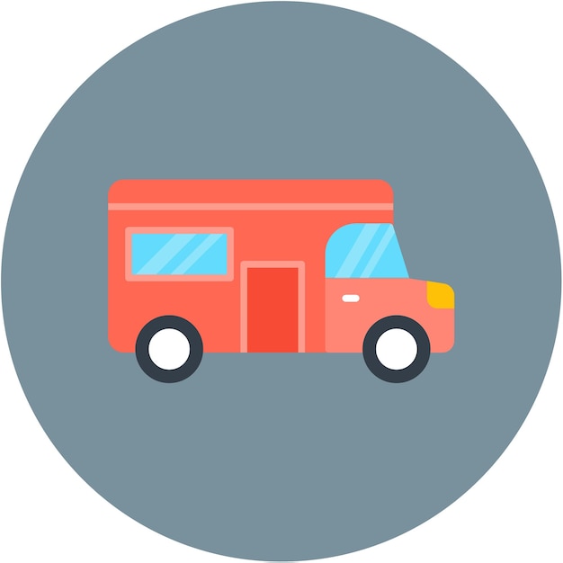 Estilo de ilustración vectorial de la caravana