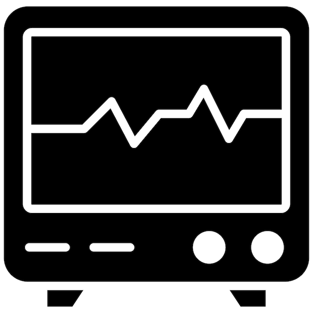 Estilo de ilustración vectorial del cardiograma