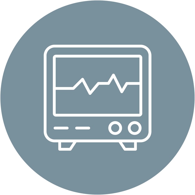 Estilo de ilustración vectorial del cardiograma