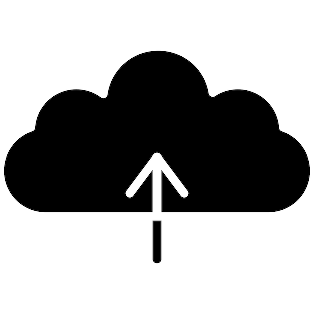Estilo de ilustración vectorial de carga en la nube