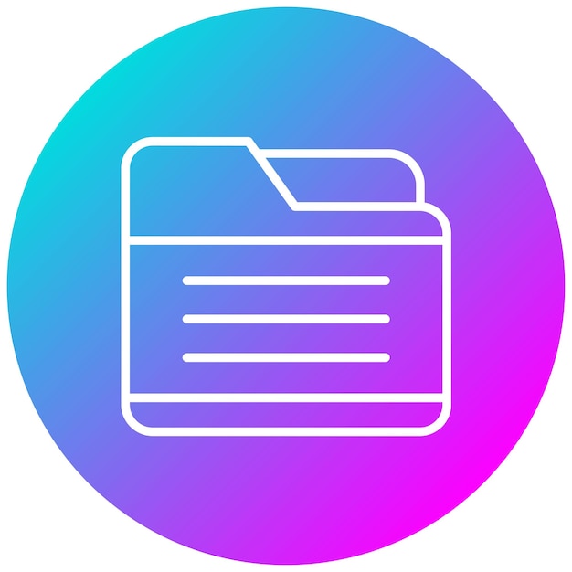 Estilo de la ilustración vectorial de la carpeta