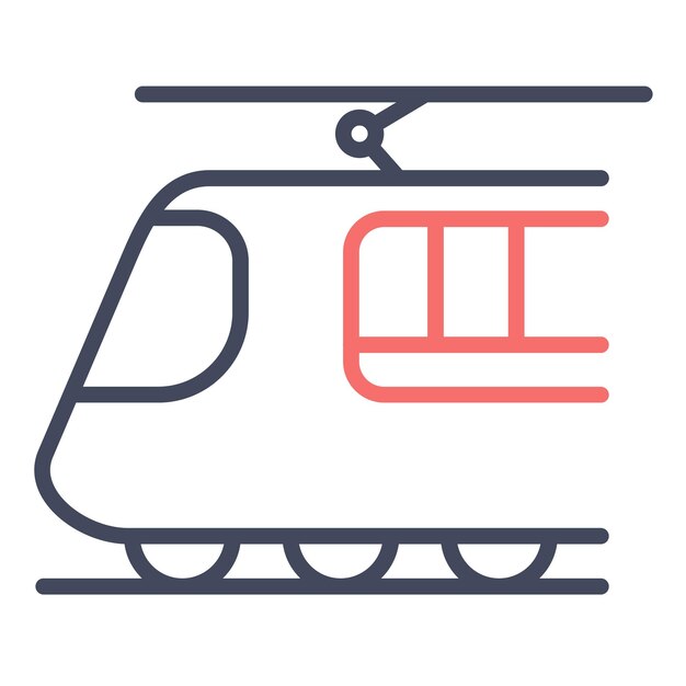 Estilo de ilustración vectorial del carril ligero
