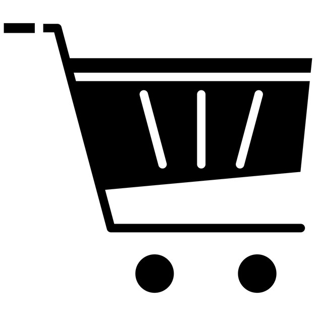 Estilo de ilustración vectorial del carrito de compras