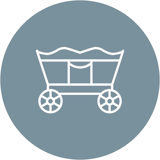 Estilo de la ilustración vectorial del carro