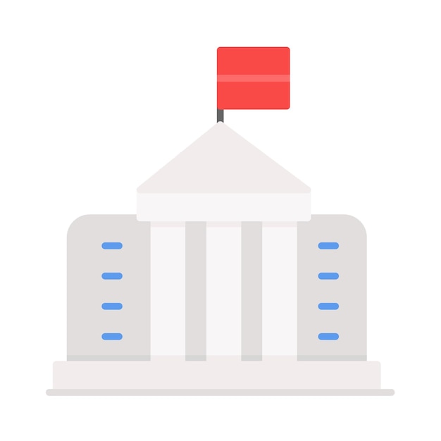 Estilo de ilustración vectorial de la Casa Blanca