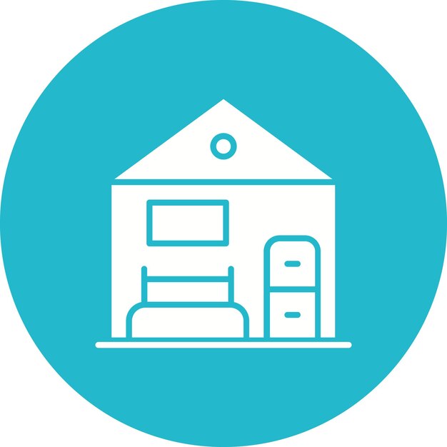 Estilo de ilustración vectorial de la casa de muñecas