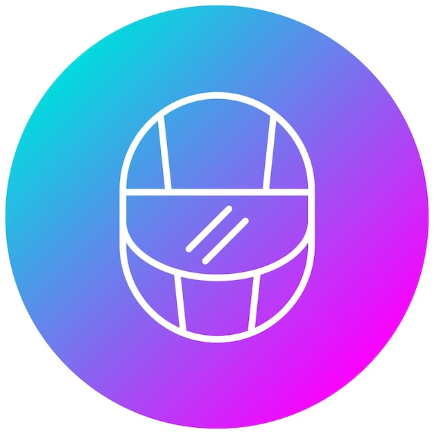 Estilo de ilustración vectorial de casco de carreras