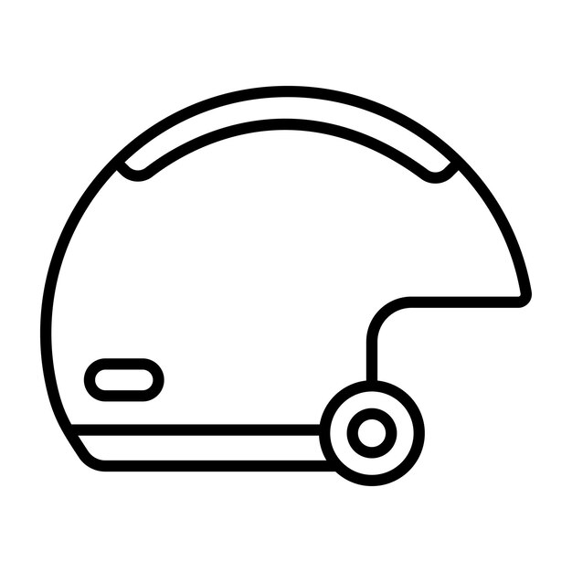 Estilo de ilustración vectorial del casco