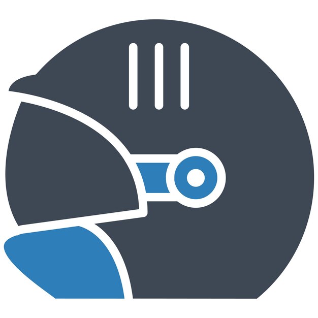 Estilo de ilustración vectorial del casco