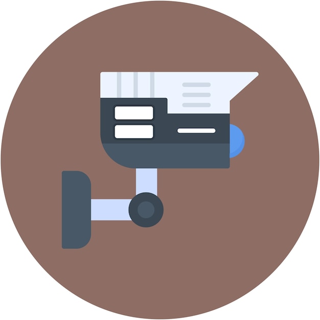 Estilo de ilustración vectorial de CCTV