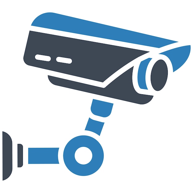 Estilo de ilustración vectorial de CCTV