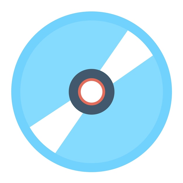 Estilo de ilustración vectorial del CD