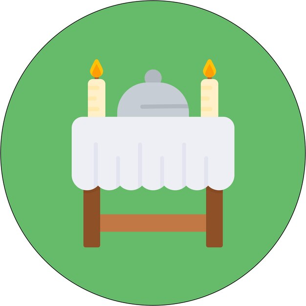 Estilo de ilustración vectorial de la cena