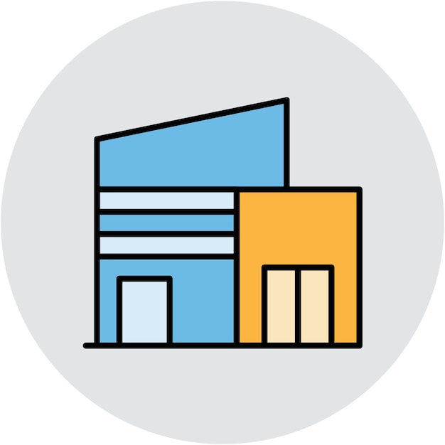 Estilo de ilustración vectorial del centro de compras