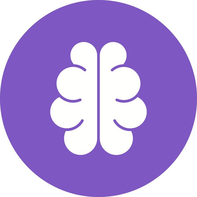 Estilo de ilustración vectorial del cerebro