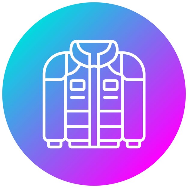 Estilo de ilustración vectorial de la chaqueta de carrera