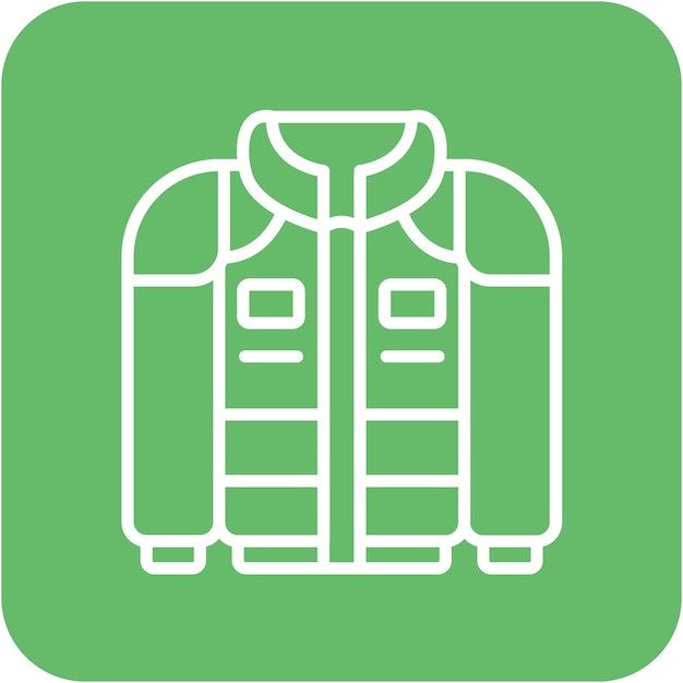 Estilo de ilustración vectorial de la chaqueta de carrera
