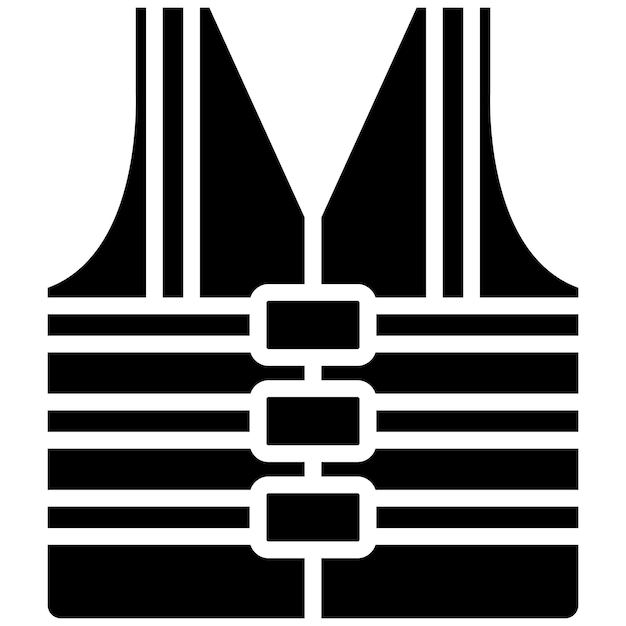 Estilo de ilustración vectorial de la chaqueta de vida
