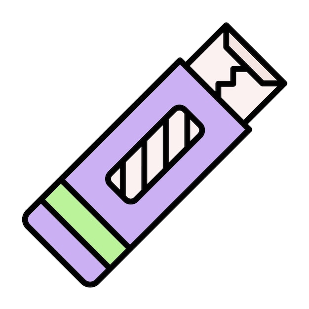 Estilo de ilustración vectorial de chicle