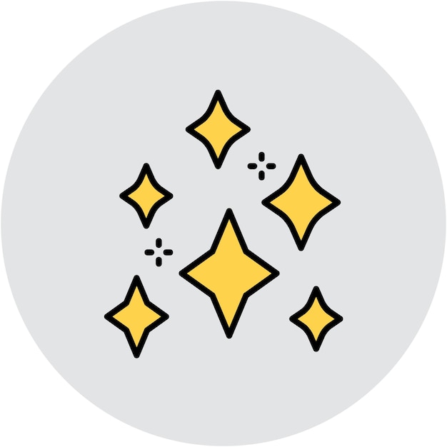 Estilo de ilustración vectorial de chispas