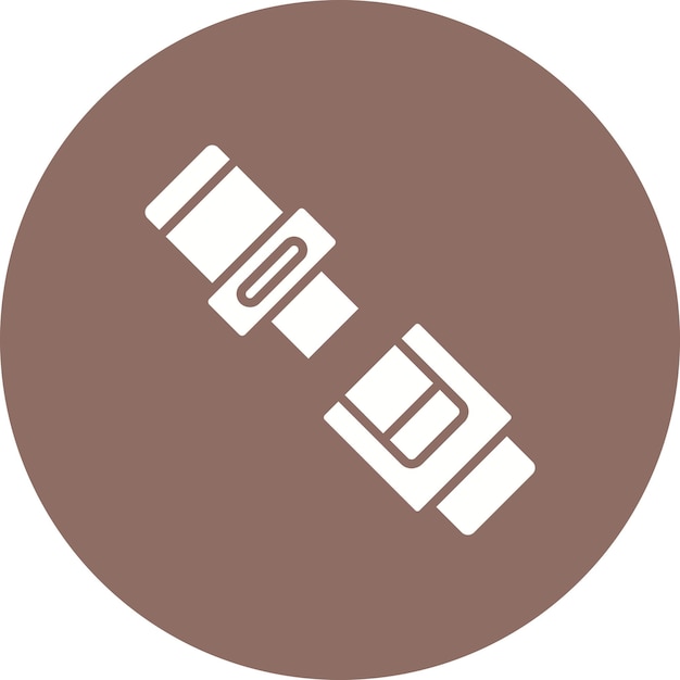 Estilo de ilustración vectorial del cinturón de seguridad