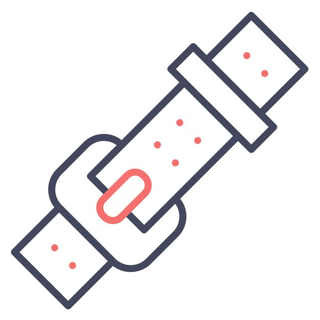 Estilo de ilustración vectorial del cinturón