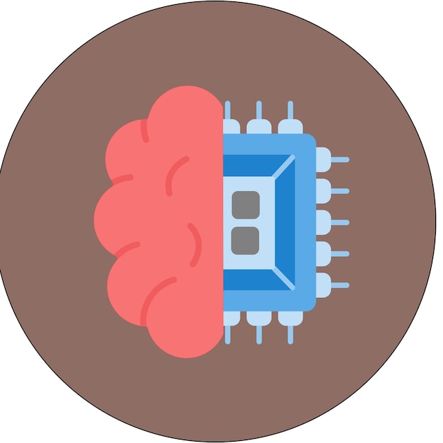 Vector estilo de ilustración vectorial del circuito cerebral