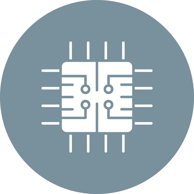 Estilo de ilustración vectorial del circuito