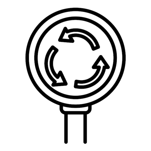 Estilo de ilustración vectorial de circunvalación
