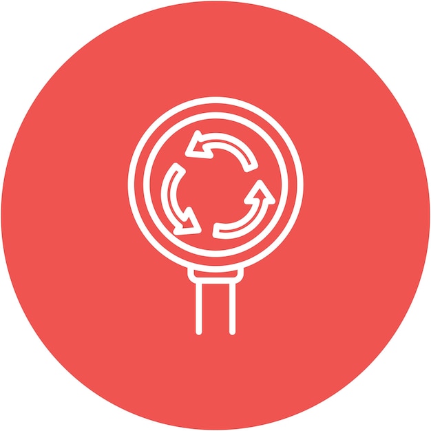 Estilo de ilustración vectorial de circunvalación