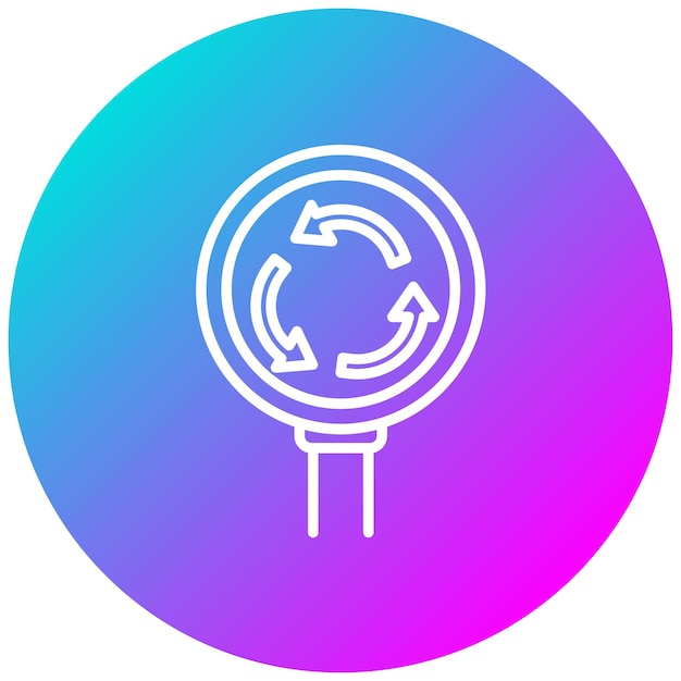Estilo de ilustración vectorial de circunvalación