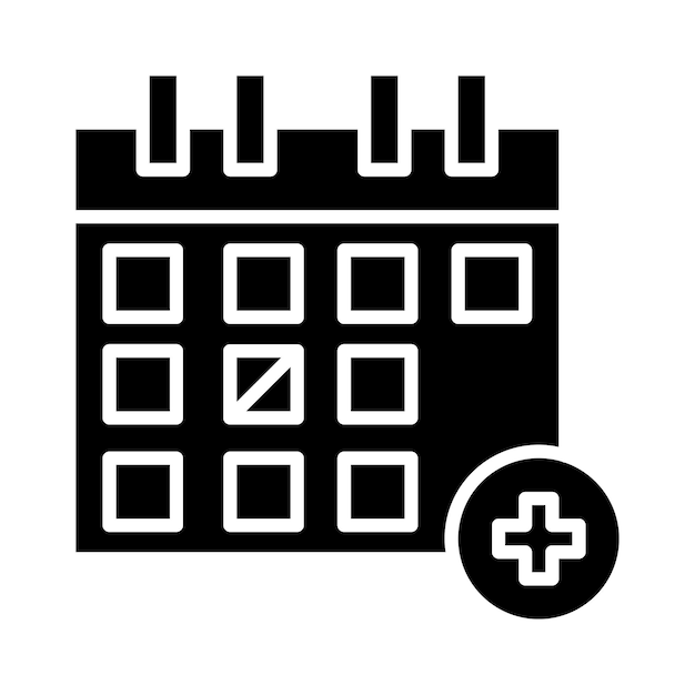 Estilo de ilustración vectorial de la cita médica
