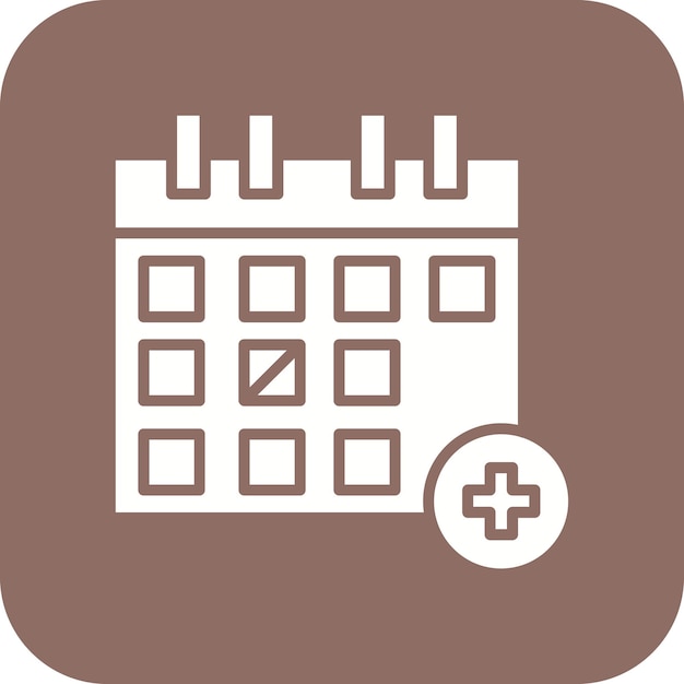 Estilo de ilustración vectorial de la cita médica