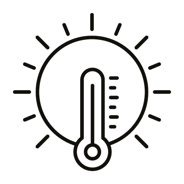 Estilo de ilustración vectorial del clima caliente