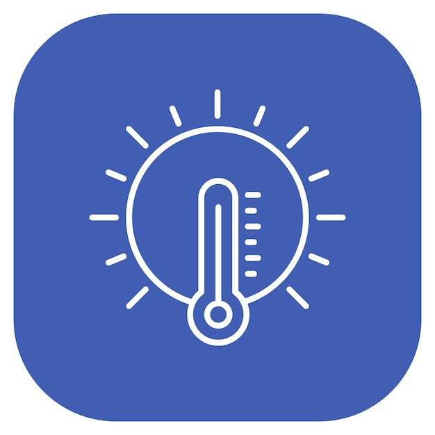 Estilo de ilustración vectorial del clima caliente