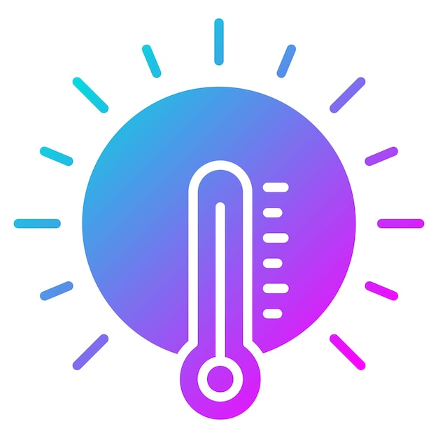 Estilo de ilustración vectorial del clima caliente