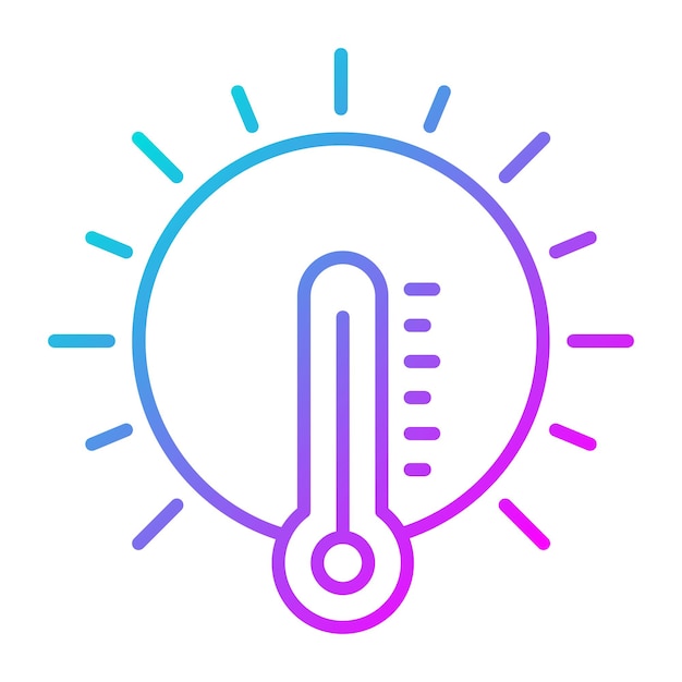 Estilo de ilustración vectorial del clima caliente