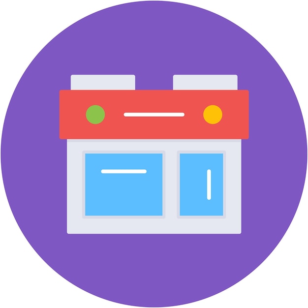 Estilo de la ilustración vectorial de la cocina