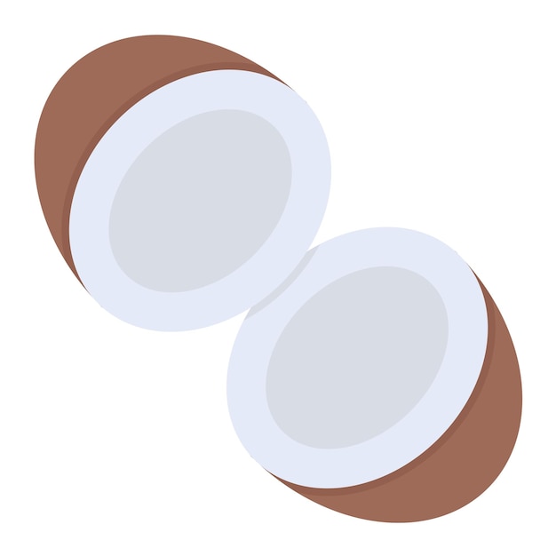Estilo de ilustración vectorial de coco
