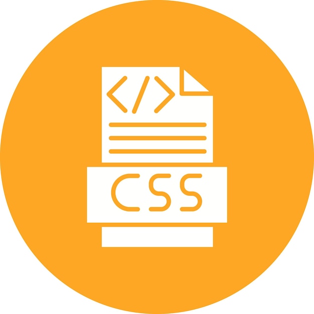 Vector estilo de ilustración vectorial de código css