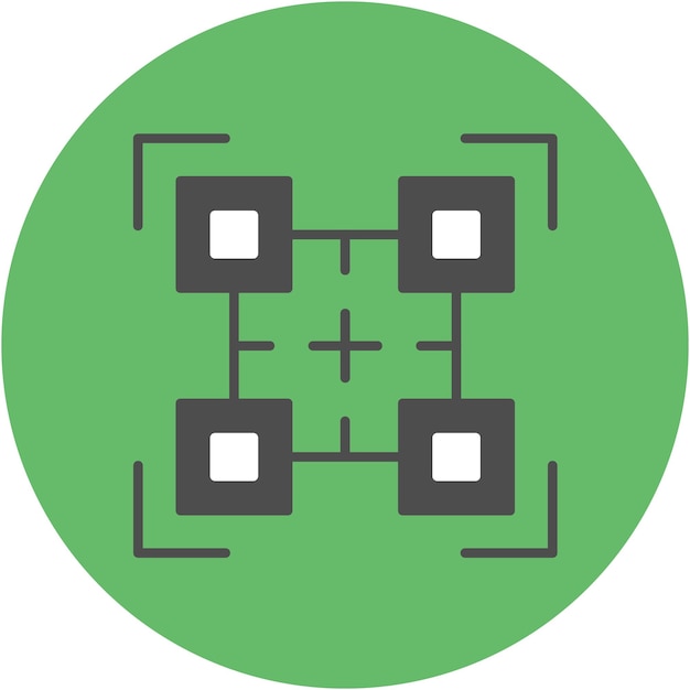 Estilo de ilustración vectorial de código QR